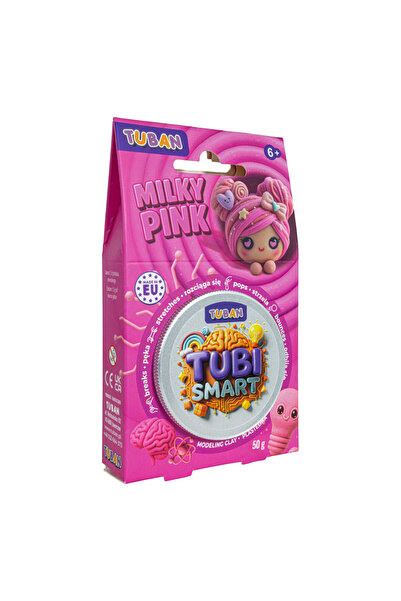 Tuban Plastilină inteligentă creativă TUBI SMART - Roz lăptos, 50 g
