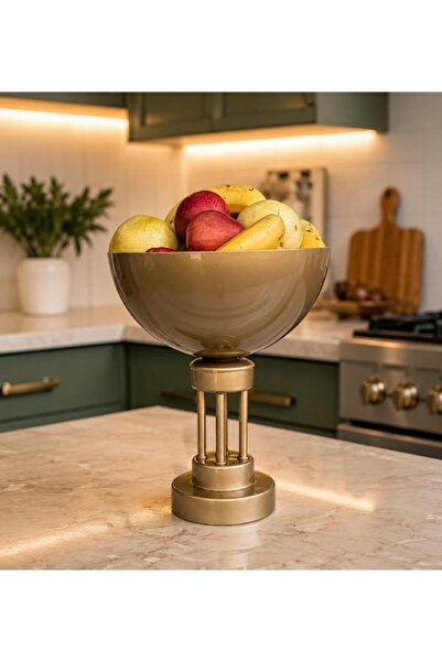 DEDE Tower-Footed Fruit Bowl Antique Static Painted