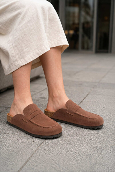 Lucy Shoes Luvra Laceless Genuine Suede Leather Women's Casual Cork Sole Loaf...