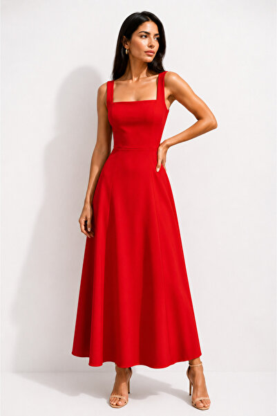 ikomteks Square Neck Premium Dress