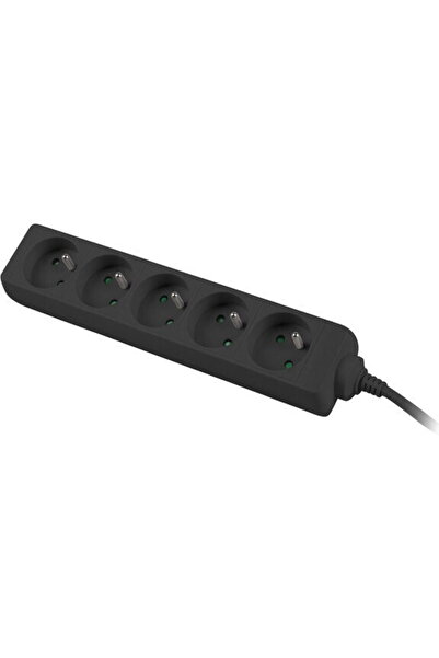 Lanberg Prelungitor, 3m, negru, 5 prize, cablu din cupru masiv