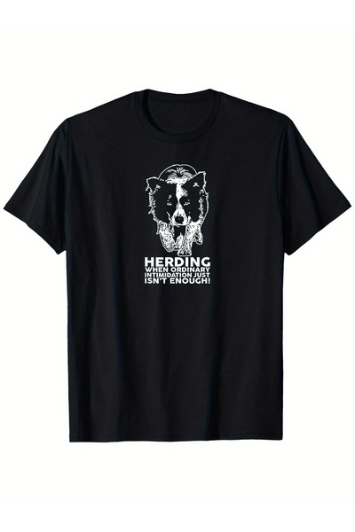 yiou trendy clothing Unisex Border Collie Sheepdog Pattern T-shirt