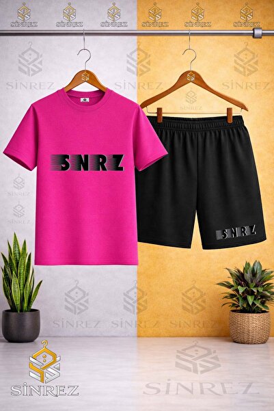 SİNREZ Tricou imprimat pentru copii SNRZ BLACK SHADE PRINT - Set pantaloni sc...