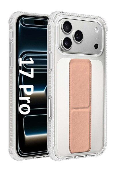 Margoun Finger Grip Clear Case Cover for iPhone 17 Pro- Kickstand Car Magneti...