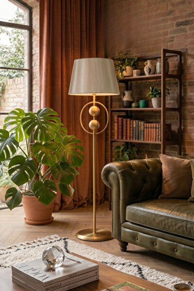 Vinner Modern Statik Eskitme Gold Lambader Salon Tipi Tasarım 2 Küre Detaylı ...