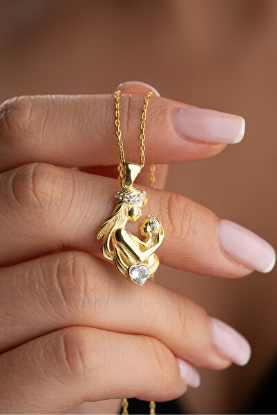 Silvano Jewelry 925Ayar Gümüş Canım Annem Kolyesi