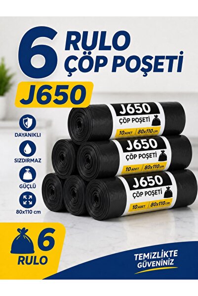 Saten J 650 Garbage Bags 6 Rolls