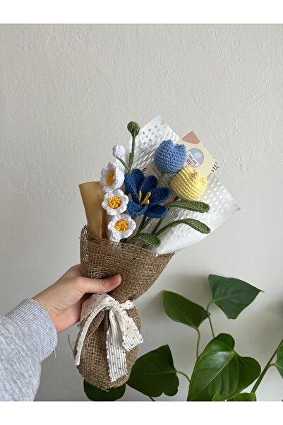 Hobievim3 Amigurumi Lale & Çiçek Buketi –