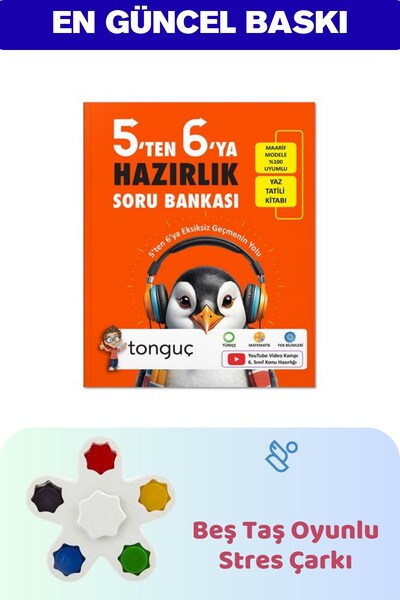 Tonguç Yayınları 5'ten 6'ya Hazırlık Kitabı - Stres Çarkı