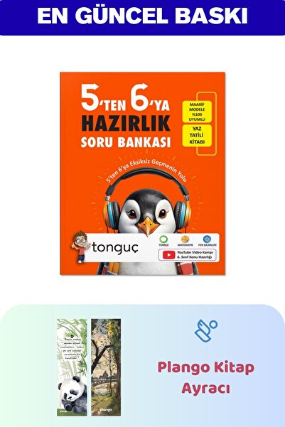 Tonguç Yayınları 5'ten 6'ya Hazırlık Kitabı - 2'li Kitap Ayracı