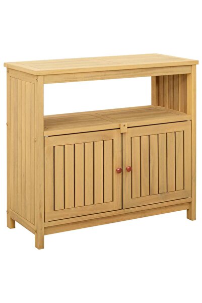 vidaxl Masă de consolă pentru grădină Acacia deschis 80 x 35 x 75 cm