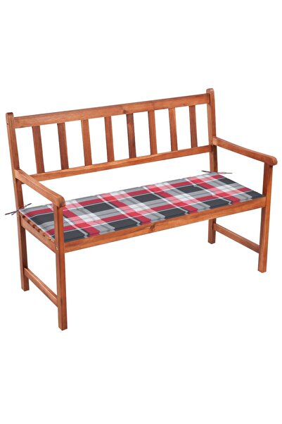 vidaxl Bancă de grădină cu pernă, 120 cm, lemn masiv de acacia