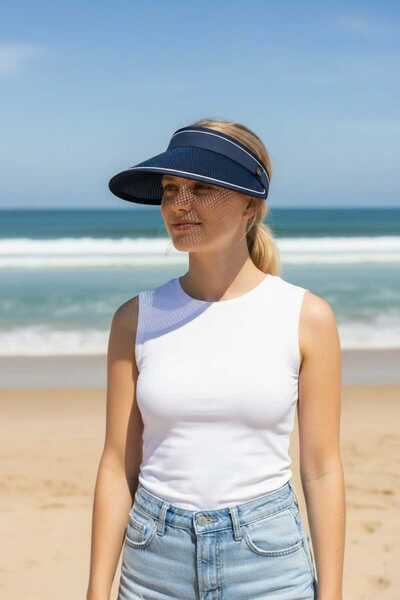 Aware Time Visor Beach Tennis Back Adjustable Hat