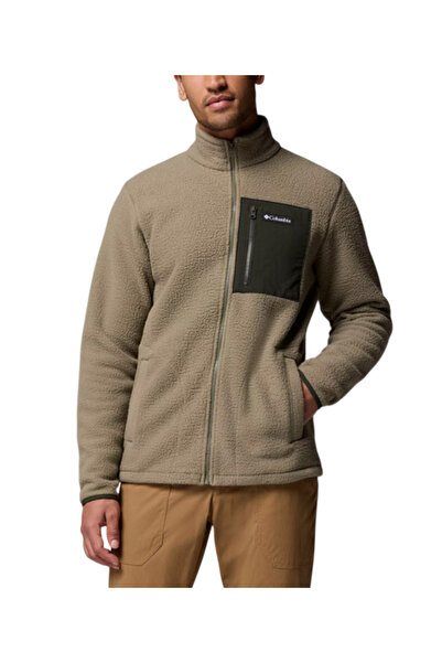 Columbia Ανδρική Jasper Ridge Pebbled Fleece Ζακέτα Λαδί 2142421-397