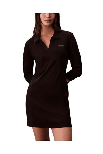 Calvin Klein Γυναικείο Polo Φόρεμα Μαύρο LV047D214G-UB1