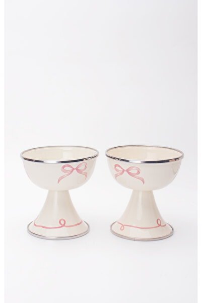 EMAYlab Rebel Bow Enamel 2-Piece Ice Cream Container