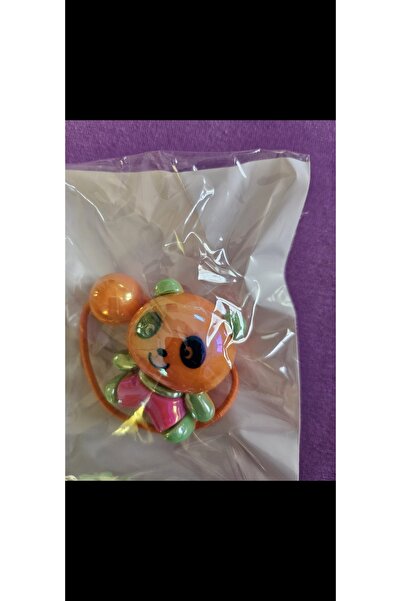 NO BRAND Cute Teddy Bear Rubber Buckle (Orange)