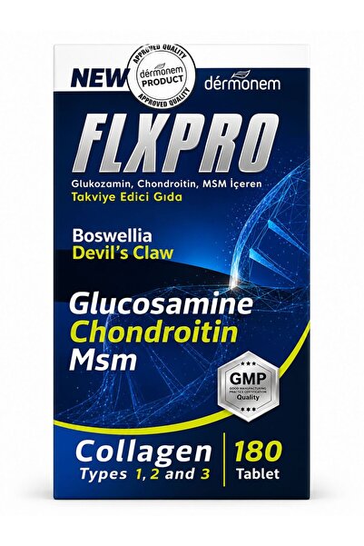DermoNem Flxpro Glucosamine, Chondroitin Collagen and Msm 180 Tb. Joint & Car...