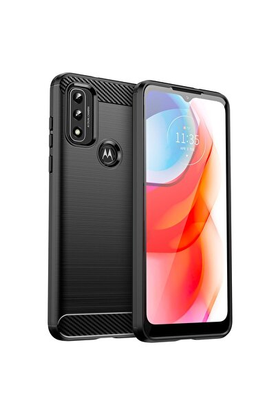 OEM Carbon Texture TPU Case for Motorola Moto G Play 2022 - Black