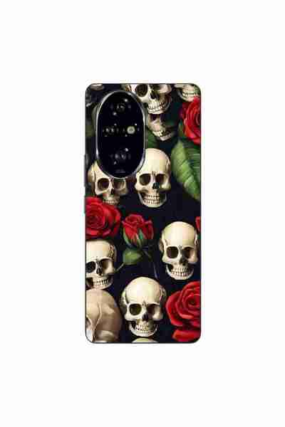 OEM Husa compatibila cu Honor 200 Pro Silicon Gel Tpu Model Skulls and Roses