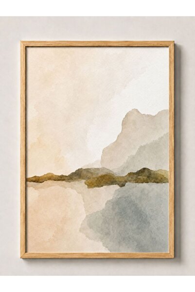 artera casa Horizon Soft Abstract Çerçeveli Tablo