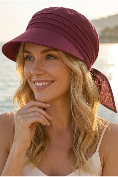 Trenderrs Women's Safari Tie-Up Brim Bandana Beach Hat