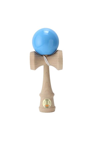 OZORA Jucarie de indemanare, din lemn, Ozora, Kendama, Bleu, 18 cm