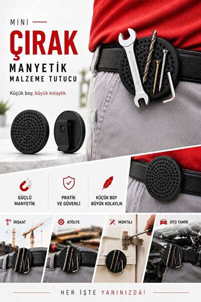 pratikmen Mini Çırak Çok Amaçlı Manyetik Malzeme Tutucu