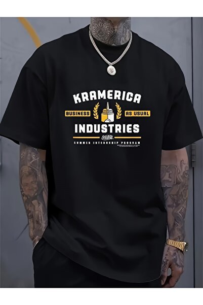 Sovae تي شيرت برسومات جرافيكية من Kramerica Industries بتصميم ساينفيلد