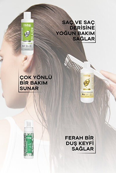 TTO Saç Bakım Seti Onarıcı Bakım Ürünleri Yıpranmış Saçlar İçin