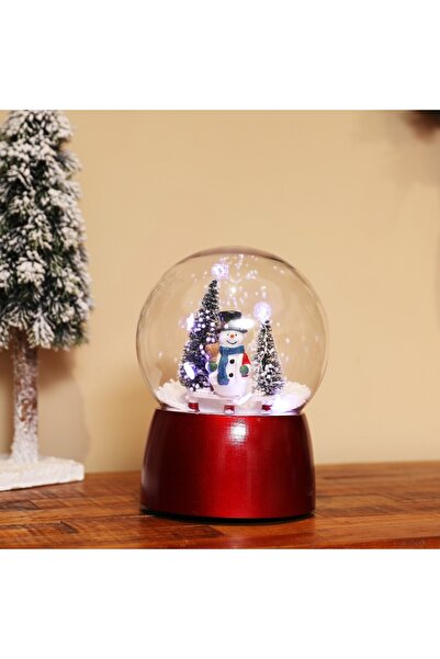Sunman Snow globe with lights, music and USB, Sunman, Snowman, 26 cm