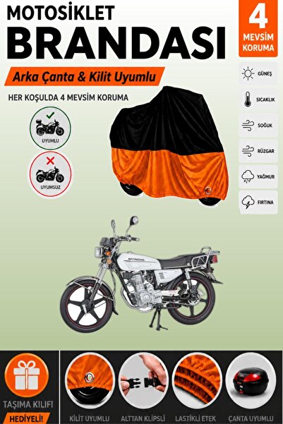 Cemku Double Black Top - Orange Bottom, Rear Bag Compatible Mondial 100 Uag M...