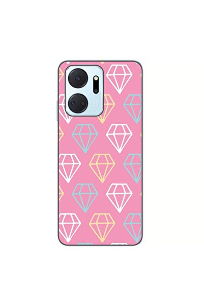 OEM Husa compatibila cu Honor X7a Silicon Gel Tpu Model Diamond Pattern Doodles