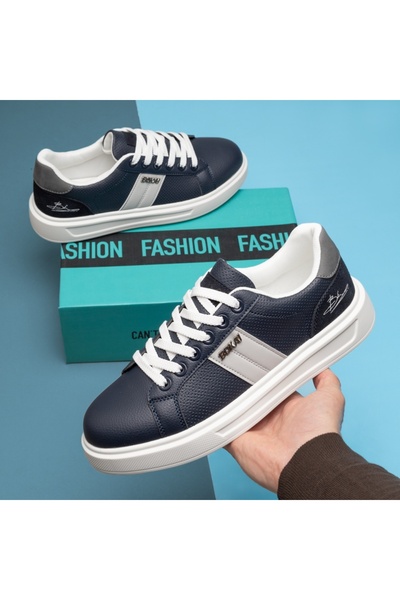 Modlet.ro Men's blue lace-up casual shoes MOD14268