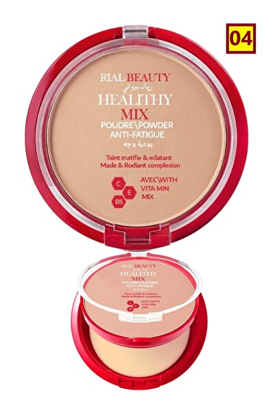 RIAL BEAUTY Powder Healthy Mix + Sponge 2 in 1 Matte Pressed Face Makeup Powd...
