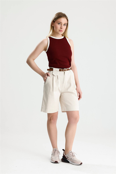 ROSE ARYA Burgundy Garnished Athlete