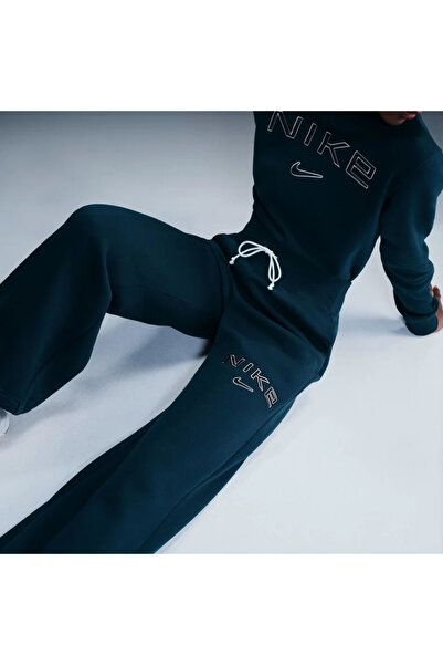 Nike Sportswear Phoenix Fleece Yüksek Belli Yeşil Kadın Eşofman ...