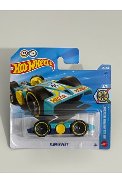 HOT WHEELS سيارة فليب إن فاست 135/250 إتش دبليو موديل 2026 بهيكل معدني - مفتو...