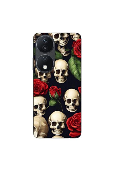OEM Husa compatibila cu Honor X7b Silicon Gel Tpu Model Skulls and Roses