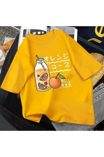 valeriae Tricou cu mânecă scurtă, croială lejeră, premium, cu imprimeu special