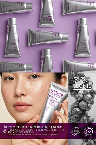 JEONJU Antioksidan,Yoğun Nemlendirici, Resveratrol Krem