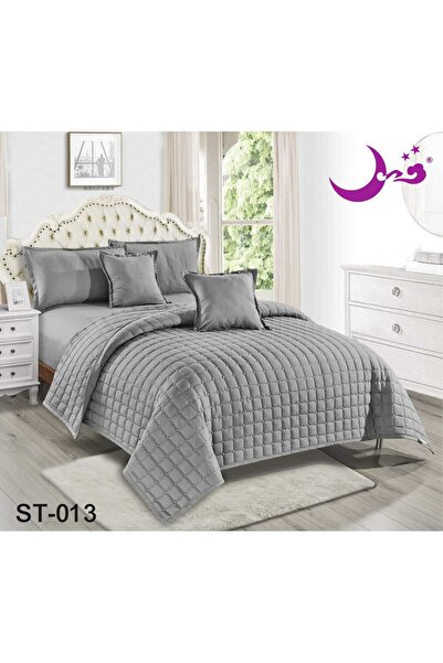 Moon Nefirin Compressed Bedspread Plain Summer 6 Piece Set-230*250 Plain Summ...