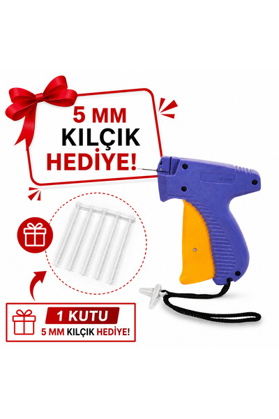 Tekstil Etiketleme Kılçık Tabancası + Yedek İğne Aparatı