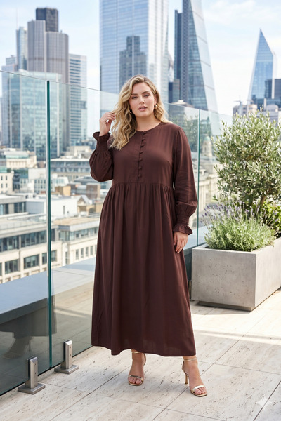 Pure Class Women's Plus Size Comfortable Fit Dress