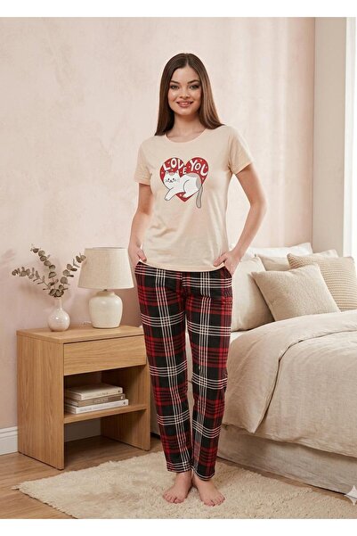 mavolie Women's Pajama Set Patterned Set