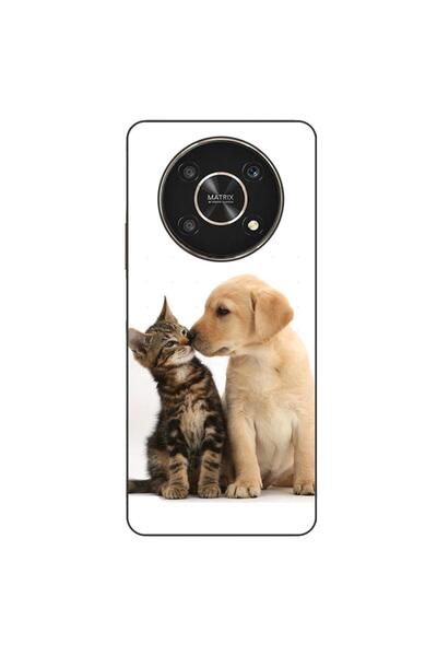 OEM Husa compatibila cu Honor X30 Silicon Gel Tpu Model Pisicuta Catelus Prie...