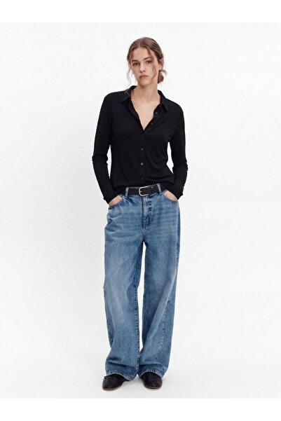 Ltb Buttoned Basic Black Shirt
