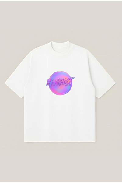Moon Dancer Μπλουζάκι Manifest Pink Oversize Boxy Cut Unisex 100% Βαμβακερό μ...