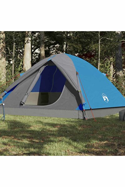 vidaxl Cort de camping cupola pentru 6 persoane, albastru, impermeabil