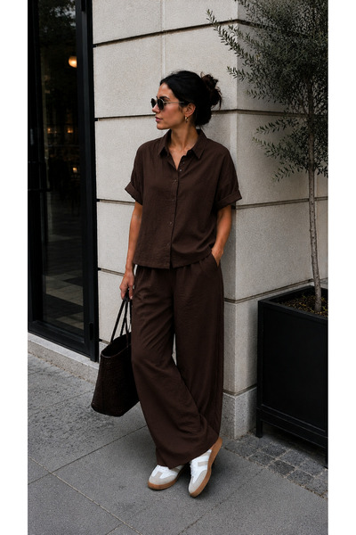 get crazy collection Women's Shirt-Pants Oversize Dual Set